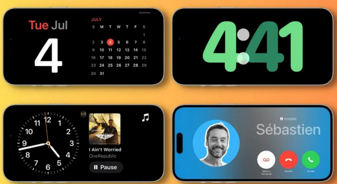 西安苹果手机维修分享iOS17横屏充电待机显示有什么好处 