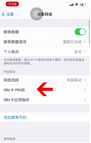 西安苹果14维修网分享如何给iPhone14的SIM卡设置密码 