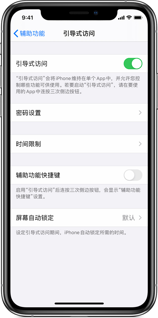 西安苹果手机维修分享如何在 iPhone 上退出引导式访问 